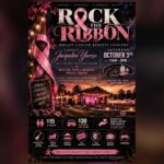 Rock the Ribbon breast cancer benefit concert flyer, Echo Fields, Westtown NY, October 3