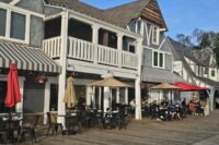Boardwalk patio dining at Angeloni's on Lake Mohawk in Sparta, NJ