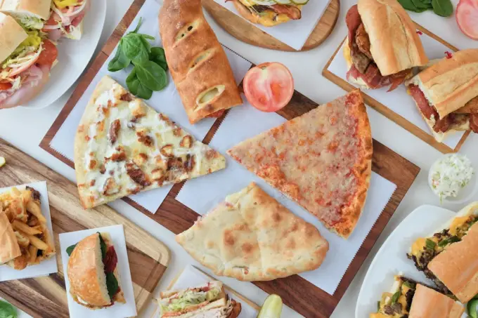 Sandwich and wrap catering spread from G&S Deli in Newton, Sussex County NJ