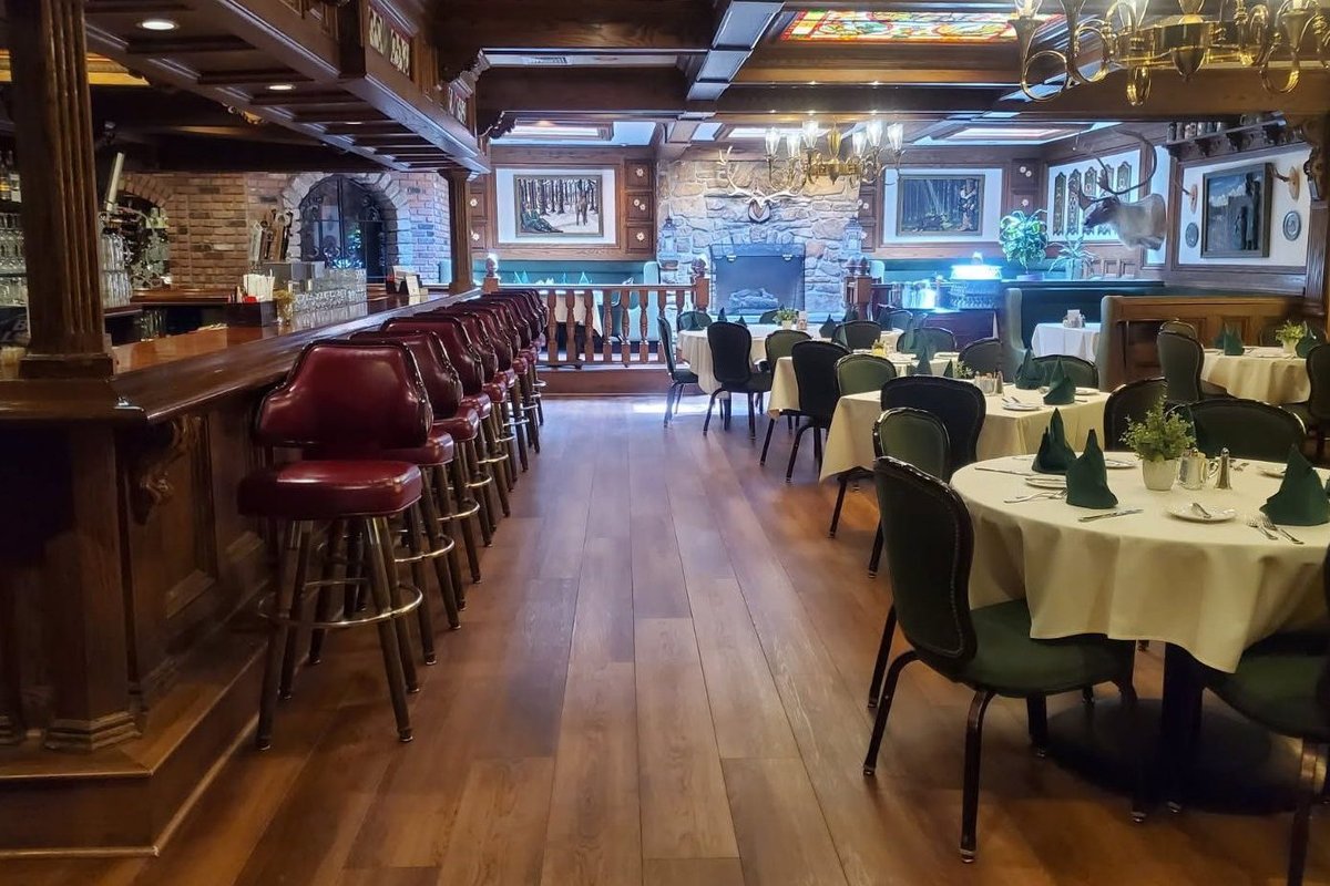 Dining room and bar at the Black Forest Inn on Route 206 in Stanhope, NJ