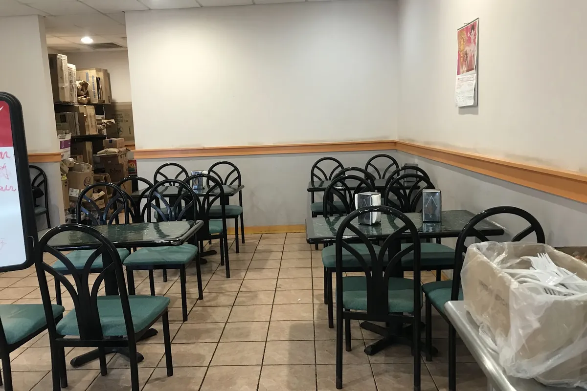 Dining room at China Star Chinese restaurant on Route 94 in Vernon, NJ