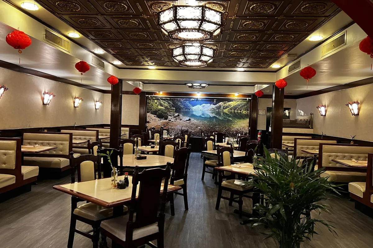 Dining room at Chun Bo restaurant on Sparta Avenue in Newton, NJ