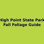 High Point State Park fall foliage guide title card for Sussex County NJ