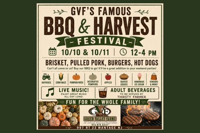 Green Valley Farms BBQ and Harvest Festival 2026 in Wantage NJ