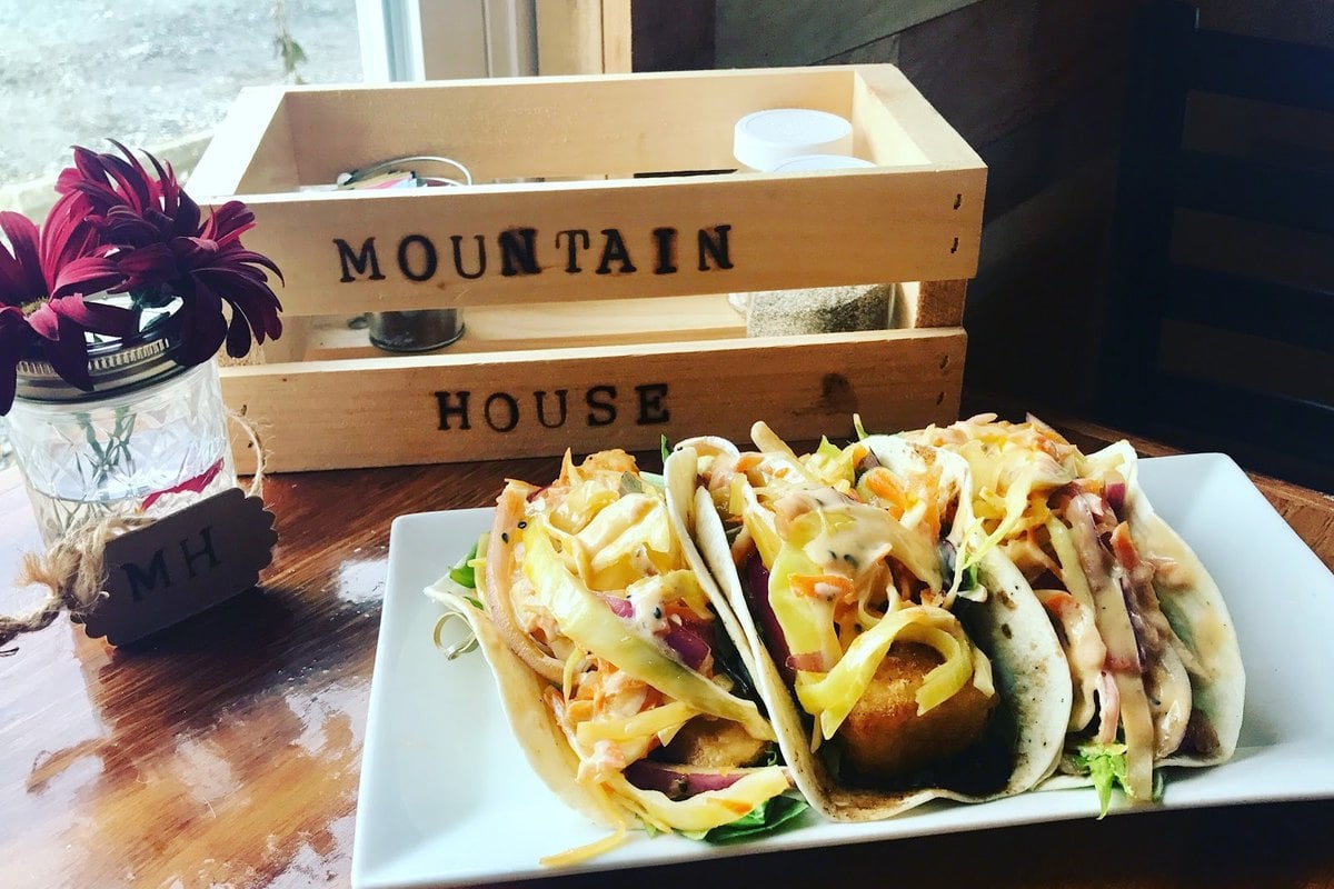 Tacos served at Mountain House Tavern and Grill on Kittatinny Lake in Branchville, NJ
