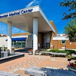 Main entrance of Atlantic Health Newton Medical Center on High Street in Newton, NJ