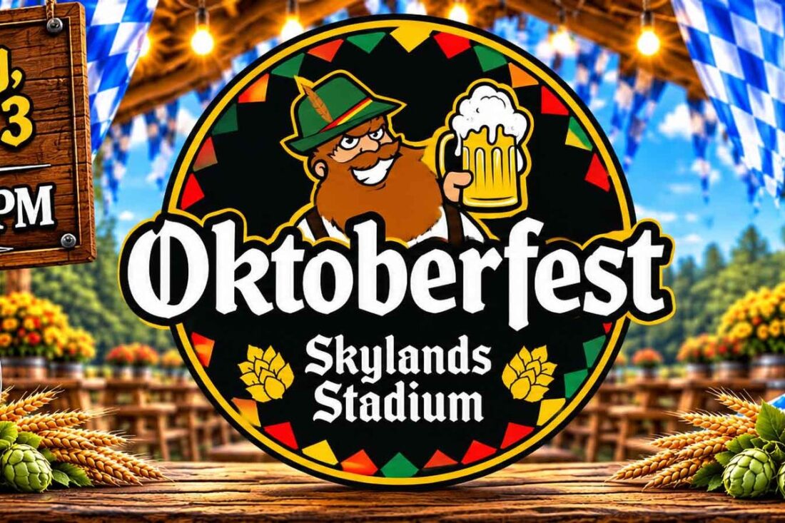 Oktoberfest at Skylands Stadium in Augusta NJ official event graphic