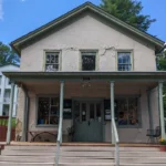 Peters Valley Gallery building on Kuhn Road in Layton, NJ, home of the Handmade Holiday Event