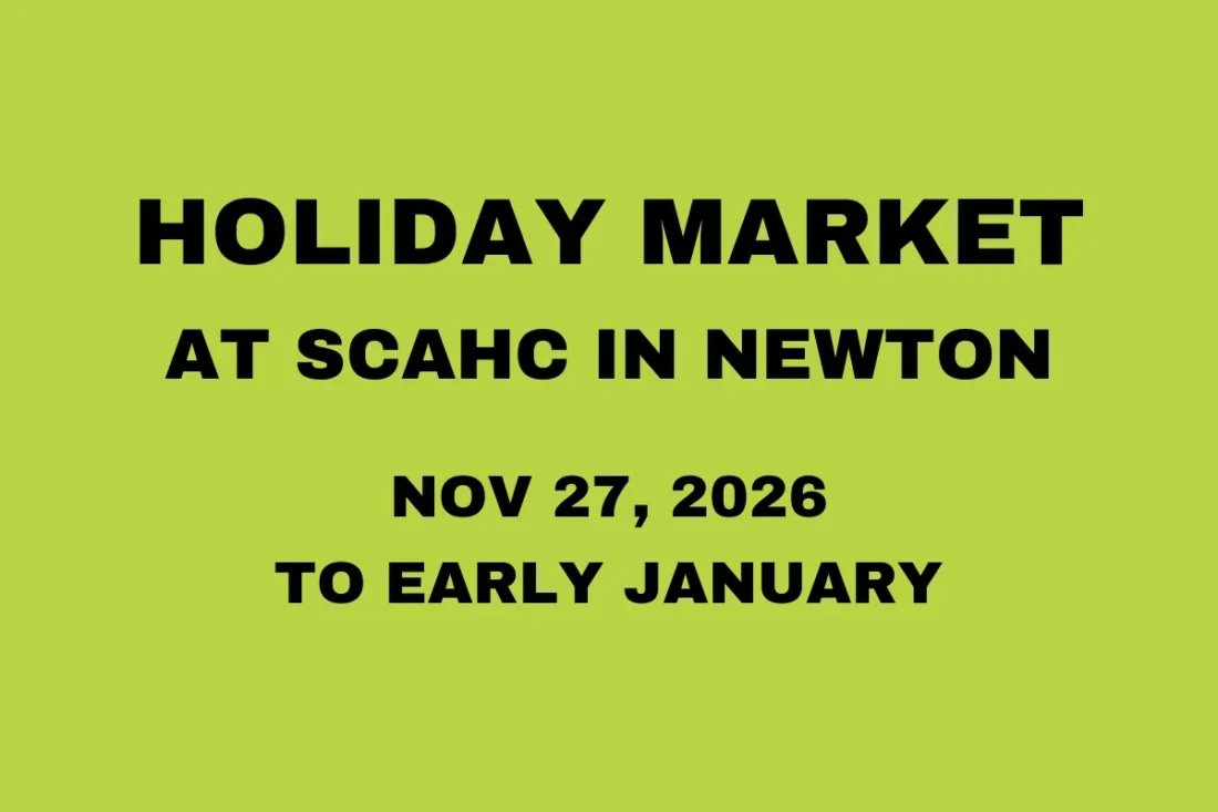 Holiday Market at the Sussex County Arts and Heritage Council gallery in Newton, NJ, opening November 27, 2026