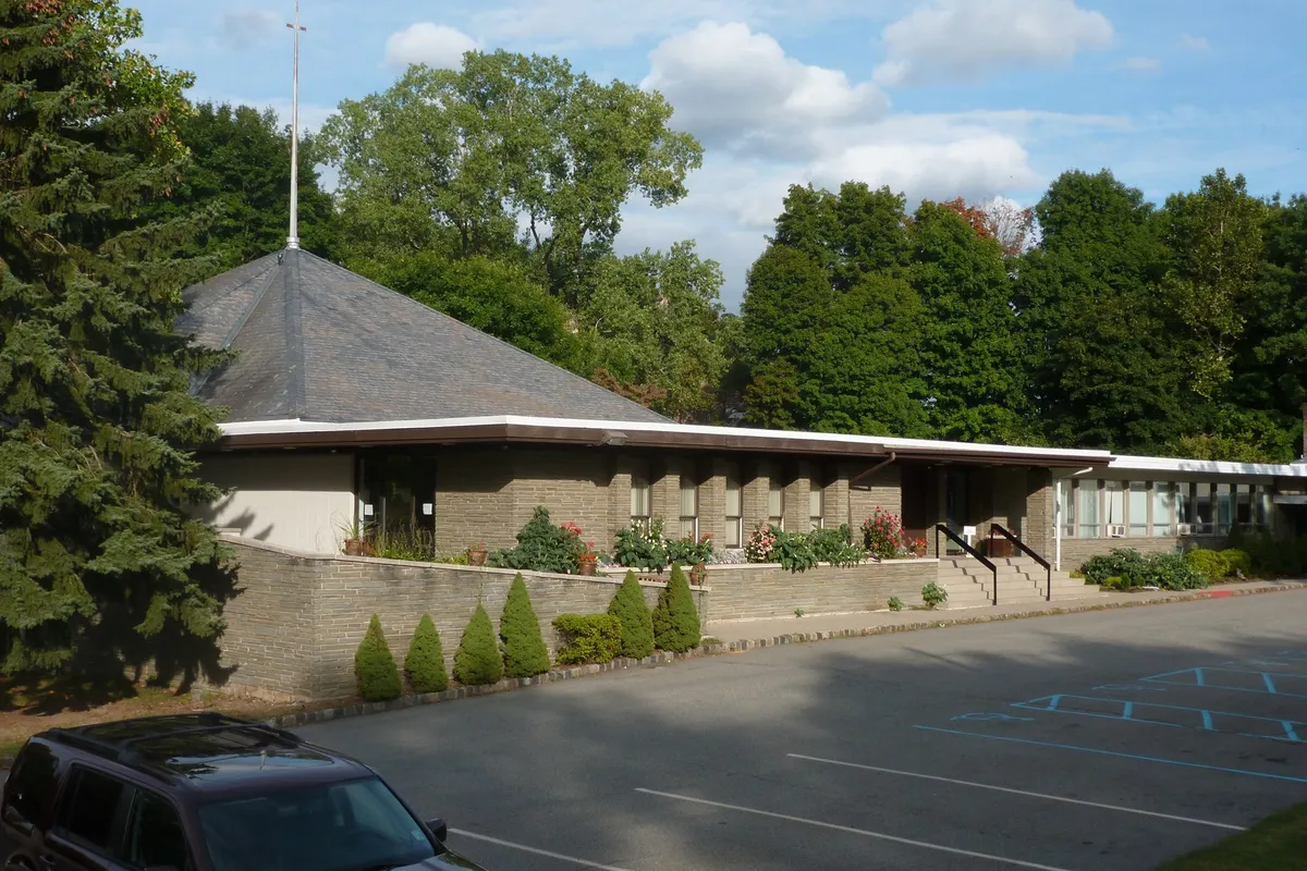 Sparta United Methodist Church building and parking lot at 71 S. Sparta Avenue in Sparta, NJ