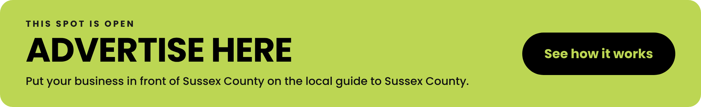 Advertise Here on Shop Sussex County