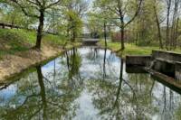 A preserved section of the Morris Canal in Stanhope, NJ