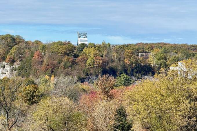The Sterling Hill Mining Museum grounds in Ogdensburg, NJ