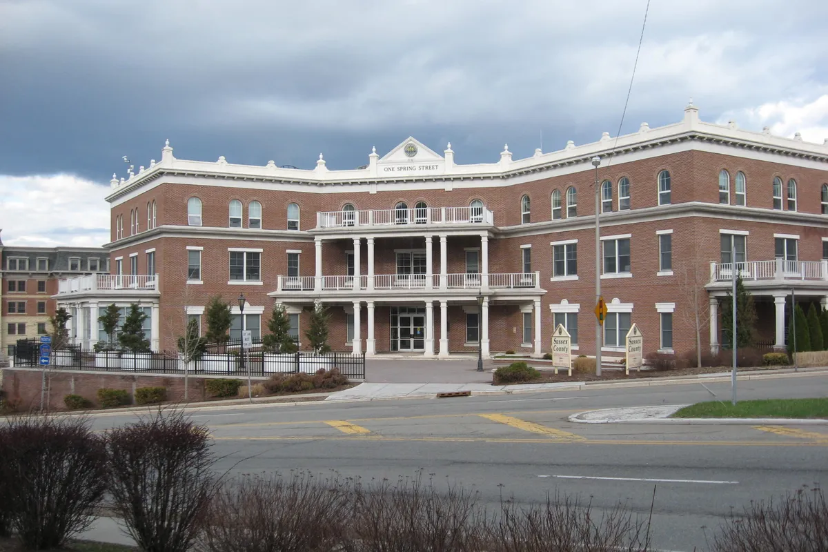 Sussex County Administration Building at One Spring Street in Newton, NJ, home of county economic development offices