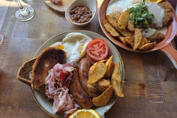 Brunch plates at The Farmer's Daughter on Spring Street in Newton, NJ