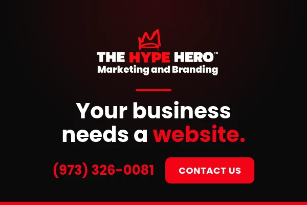 The Hype Hero: your business needs a website. Contact us today.