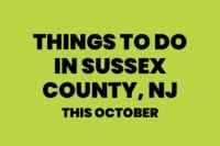 Things to Do in Sussex County, NJ This October title cover in bold black text on green